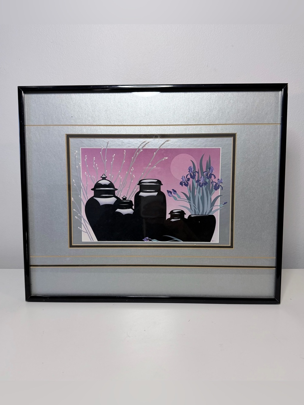 1980s Art Deco Style Framed Art Print